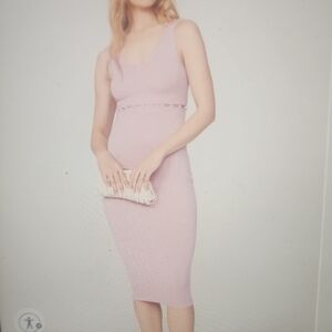 NAADAM Pink Midi Dress